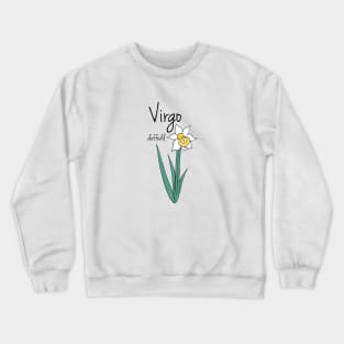 Virgo zodiac sign horoscope flower art Crewneck Sweatshirt